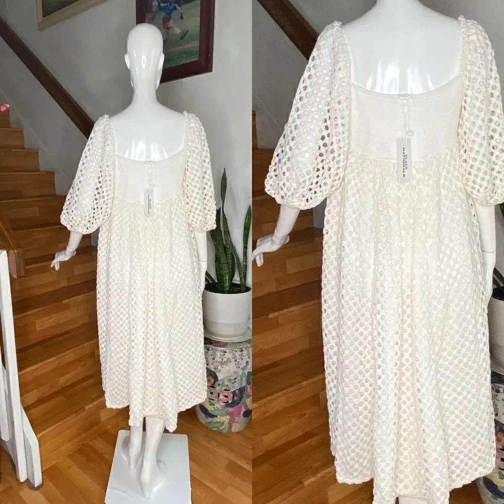 Place Nationale Azuretti Dress in Ivory